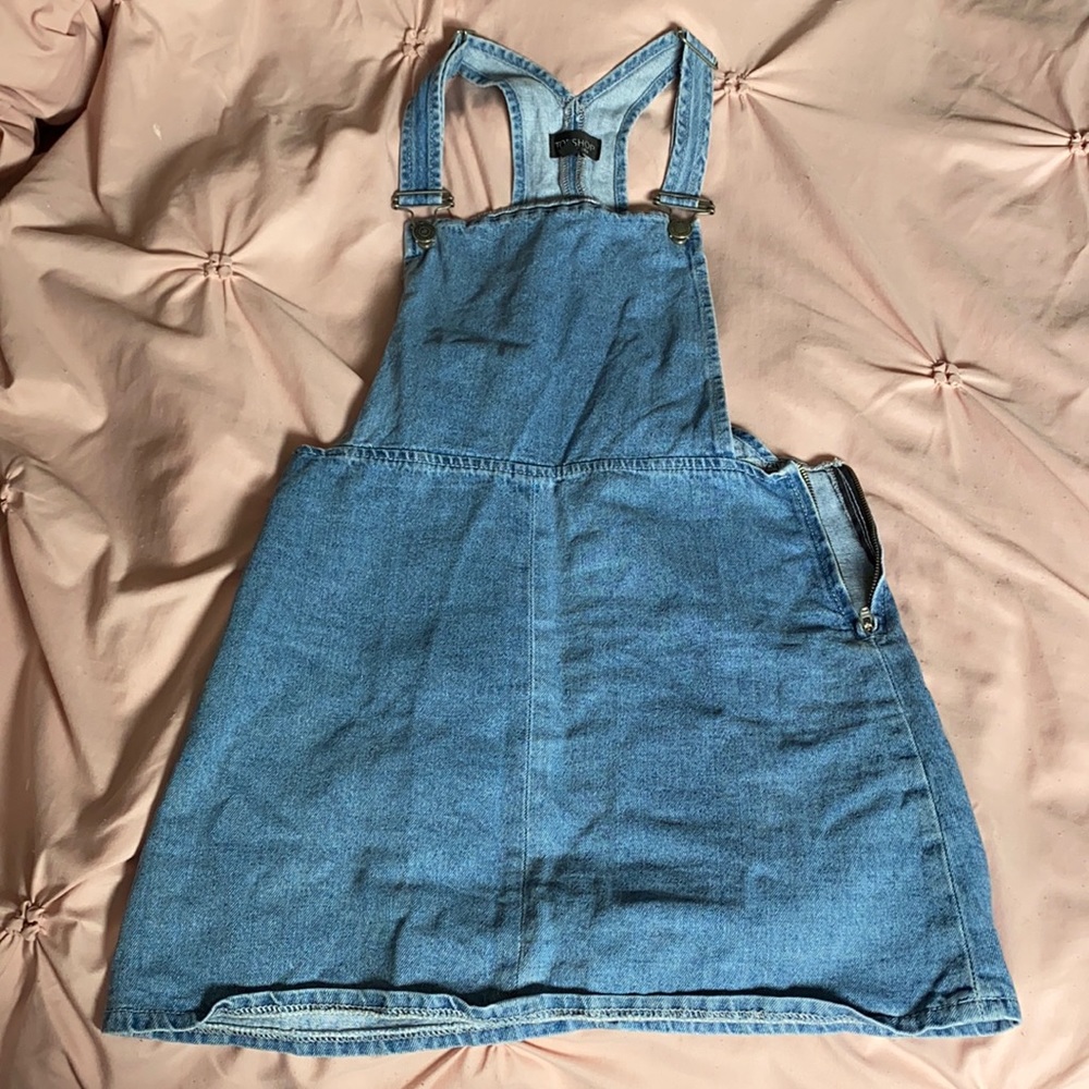 TOPSHOP overall dress